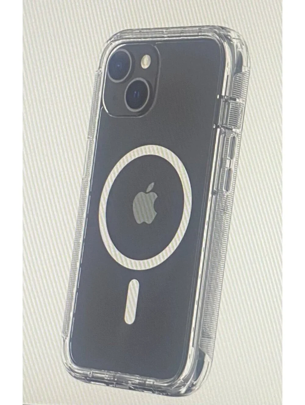 Onn Rugged Case for iPhone 16e/15/14/13 Clear